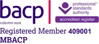 BACP logo and membership number (409001)