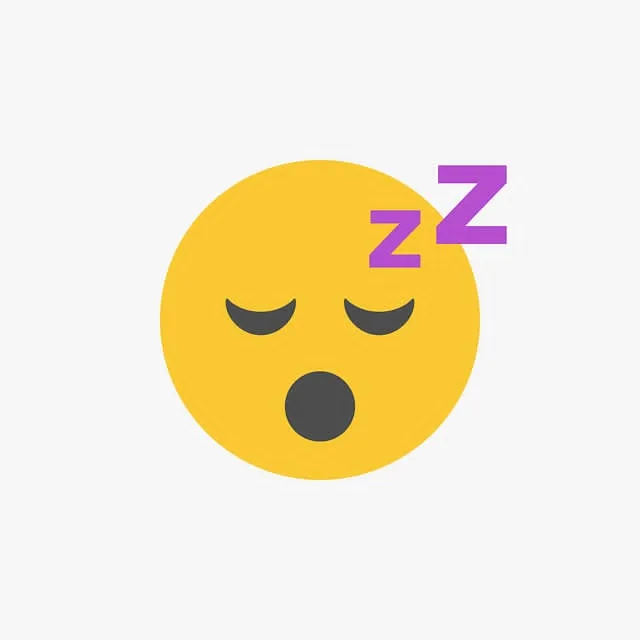 Emoji of a person sleeping